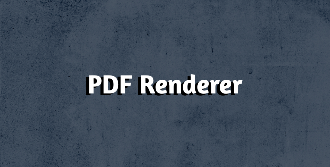 PDF Renderer
